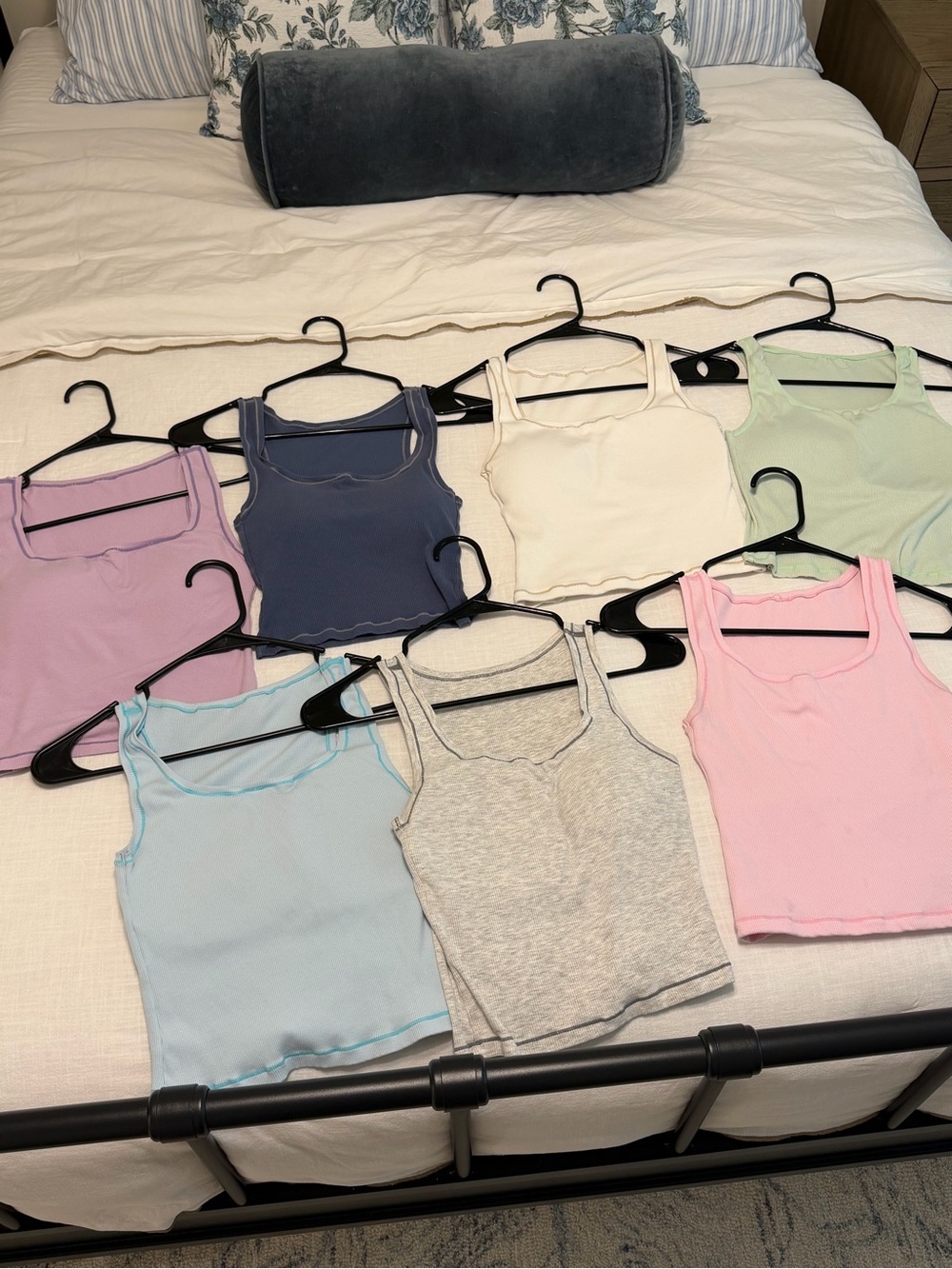 Women’s Ribbed Tank Top - Pastel Mix